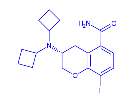 2H-1-Benzopyran-5-carboxamide,3-(dicyclobutylamino)-8-fluoro-3,4-dihydro-, (3R)-