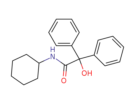 Molecular Structure of 17003-65-5 (N-cyclohexyl-2-hydroxy-2,2-diphenylacetamide)