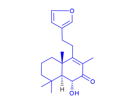 Molecular Structure of 170711-93-0 (6α-hydroxy-15,16-epoxylabda-8,13(16),14-trien-7-one)