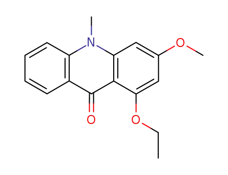 Molecular Structure of 17014-42-5 (1-Ethoxy-3-methoxy-10-methyl-9-acridanone)