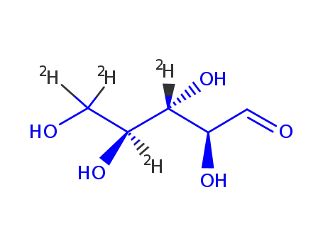 Molecular Structure of 478506-32-0 (D-[5,5'-2H2]RIBOSE)