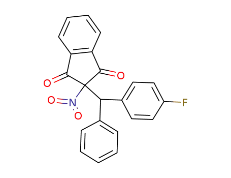 2-Nitro-2-<4-fluor-benzhydryl>-indan-dion-(1,3)