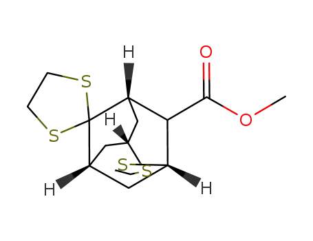 (+)-(1S)-2-carbomethoxyadamantane-4-one 8-ethylene dithioketal