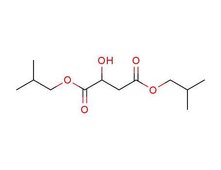 Molecular Structure of 20309-43-7 (Butanedioic acid, hydroxy-, bis(2-Methylpropyl) ester)
