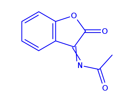 Molecular Structure of 203519-80-6 (Acetamide,  N-(2-oxo-3(2H)-benzofuranylidene)-)