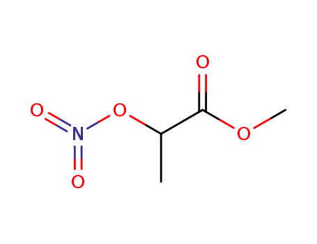 Molecular Structure of 1860-19-1 (methyl 2-nitrooxypropionate)