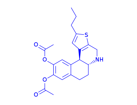 Benzo[f]thieno[2,3-c]quinoline-9,10-diol,4,5,5a,6,7,11b-hexahydro-2-propyl-, 9,10-diacetate, (5aR,11bS)-