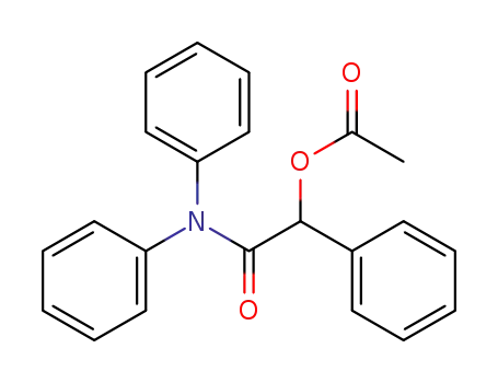 Molecular Structure of 20538-25-4 (2-(diphenylamino)-2-oxo-1-phenylethyl acetate)