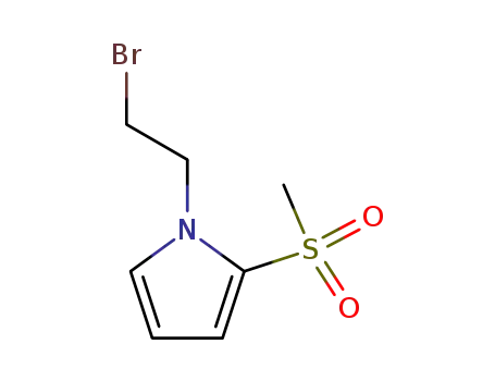 1-(2-bromo-ethyl)-2-methanesulfonyl-1<i>H</i>-pyrrole