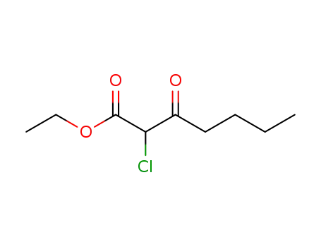 Molecular Structure of 64661-42-3 (Heptanoic acid, 2-chloro-3-oxo-, ethyl ester)