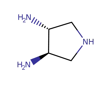 Molecular Structure of 828928-28-5 (3,4-Pyrrolidinediamine,(3R,4R)-rel-(9CI))