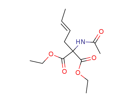 Molecular Structure of 19037-43-5 (acetylamino-but-2-enyl-malonic acid diethyl ester)