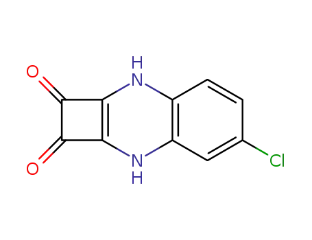 Molecular Structure of 20420-54-6 (5-Chloro-3,8-dihydrocyclobuta[b]quinoxaline-1,2-dione)