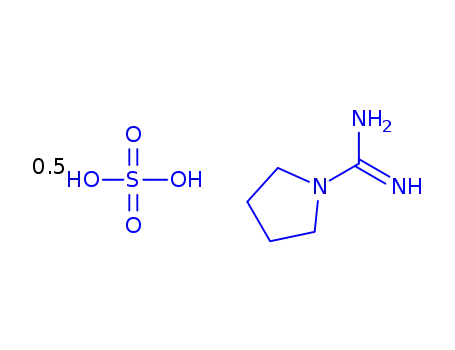 Molecular Structure of 17238-56-1 (Bis(pyrrolidine-1-carboxamidine) sulphate)