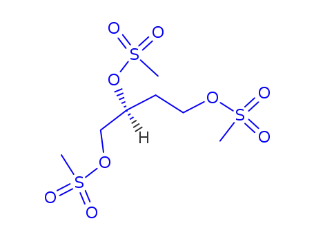 Molecular Structure of 99520-81-7 ((S)-1,2,4-BUTANETRIOL TRIMESYLATE)