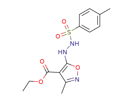3-methyl-5-[<i>N</i>'-(toluene-4-sulfonyl)-hydrazino]-isoxazole-4-carboxylic acid ethyl ester