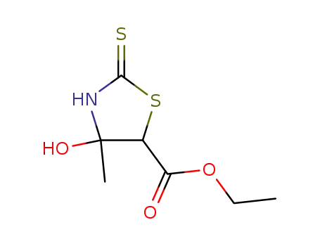 4-hydroxy-4-methyl-2-thioxo-thiazolidine-5-carboxylic acid ethyl ester
