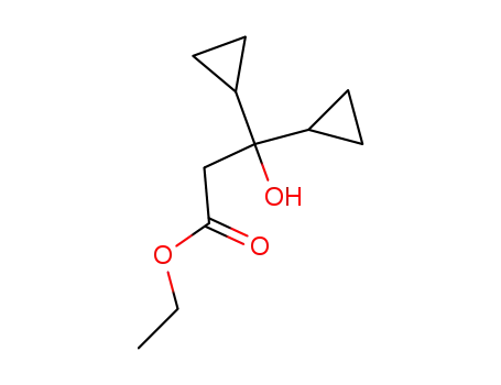 Molecular Structure of 17206-84-7 (ethyl 3,3-dicyclopropyl-3-hydroxypropanoate)