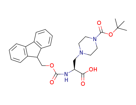 2-(9H-fluoren-9-ylmethoxycarbonylamino)-3-[4-[(2-methylpropan-2-yl)oxycarbonyl]piperazin-1-yl]propanoic acid