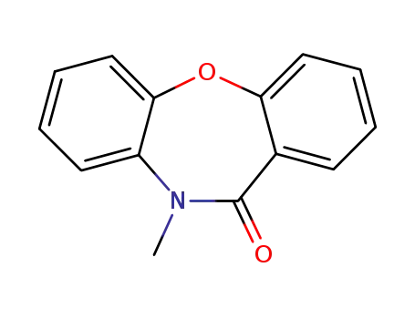 Molecular Structure of 17296-47-8 (10-methyldibenzo[b,f][1,4]oxazepin-11(10H)-one)