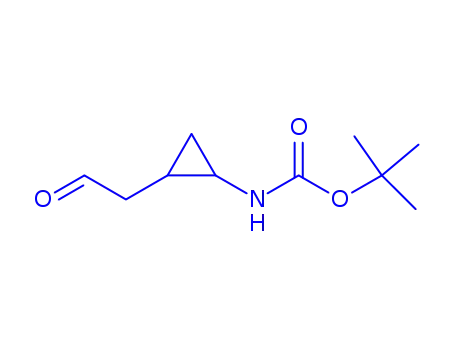 Carbamic acid, [2-(2-oxoethyl)cyclopropyl]-, 1,1-dimethylethyl ester, trans-