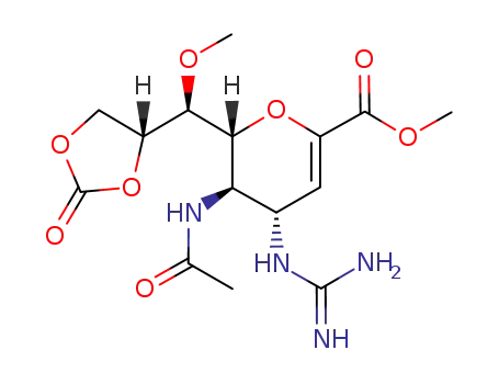 methyl (4S,5R,6R)-5-acetamido-4-guanidino-6-[(S)-methoxy-((R)-2-oxo-[1,3]dioxolan-4-yl)-methyl]-5,6-dihydro-4H-pyran-2-carboxylate