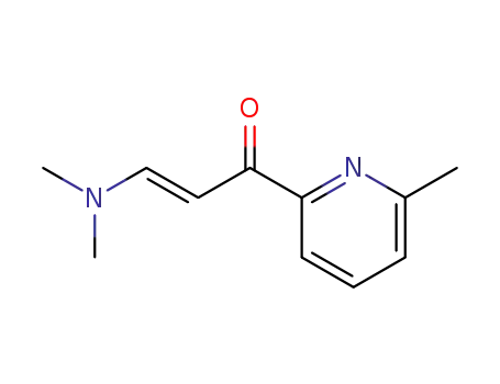 Molecular Structure of 854923-64-1 ((E)-3-(dimethylamino)-1-(6-methylpyridin-2-yl)prop-2-en-1-one)