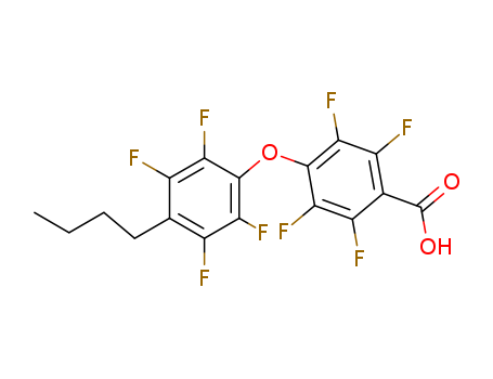 Benzoic acid,4-(4-butyl-2,3,5,6-tetrafluorophenoxy)-2,3,5,6-tetrafluoro- cas  20546-12-7