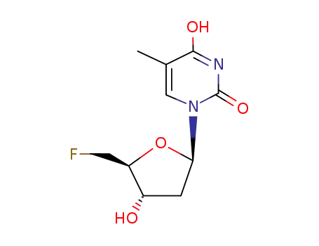 Molecular Structure of 17199-43-8 (5'-deoxy-5'fluorothymidine)