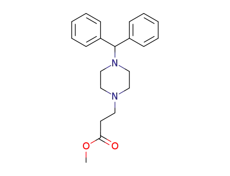 3-(4-benzhydryl-piperazino)-propionic acid methyl ester