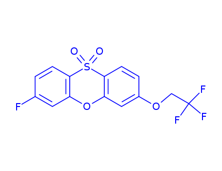 3-fluoro-7-(2,2,2-trifluoroethoxy)phenoxathiin 10,10-dioxide