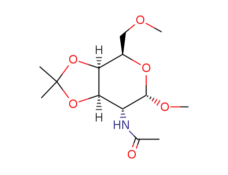 methyl-(2-acetylamino-<i>O</i><sup>3</sup>,<i>O</i><sup>4</sup>-isopropylidene-<i>O</i><sup>6</sup>-methyl-2-deoxy-α-D-galactopyranoside)