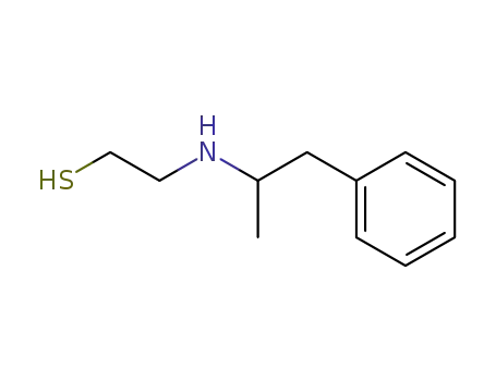 Molecular Structure of 20640-10-2 (N-(1-Methyl-2-phenyl-ethyl)-β-mercapto-ethylamin)