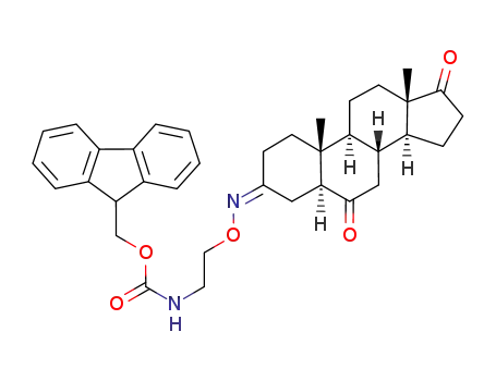 [(Z)-2-(6,17-dioxoandrostane-3-ylideneaminooxy)ethyl]carbamic acid 9H-fluoren-9-ylmethyl ester