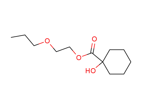 Molecular Structure of 20306-03-0 (2-propoxyethyl 1-hydroxycyclohexanecarboxylate)
