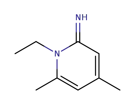 Molecular Structure of 17285-87-9 (2,4-Lutidine,1-ethyl-1,6-dihydro-6-imino-(8CI))