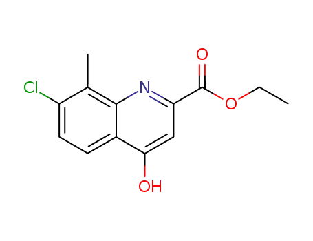 7-chloro-4-hydroxy-8-methyl-quinoline-2-carboxylic acid ethyl ester