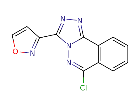 Molecular Structure of 215874-93-4 (6-chloro-3-(3-isoxazolyl)-1,2,4-triazolo[3,4-a]phthalazine)