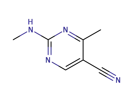 5-Pyrimidinecarbonitrile, 4-methyl-2-(methylamino)- (8CI)