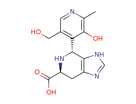 4-(3-hydroxy-5-hydroxymethyl-2-methyl-4-pyridyl)-4,5,6,7-tetrahydropyrido<3,4-d>imidazole-6-carboxylic acid