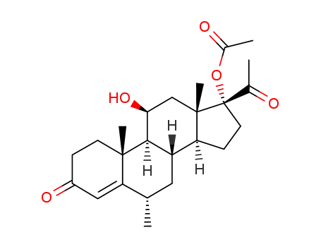 17α-acetoxy-11β-hydroxy-6α-methyl-4-pregnene-3,20-dione