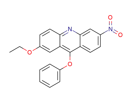 Molecular Structure of 20304-71-6 (2-ethoxy-6-nitro-9-phenoxy-acridine)