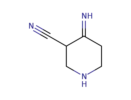 Molecular Structure of 20373-91-5 (3-CYANO-4-IMINOPIPERIDINE)