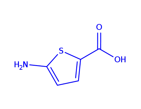 Molecular Structure of 204068-72-4 (2-Thiophenecarboxylicacid,5-amino-)