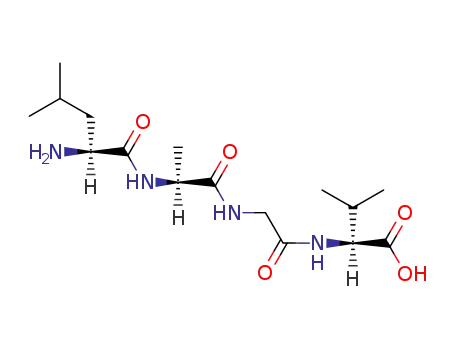 Molecular Structure of 17195-26-5 (leucyl-alanyl-glycyl-valine)