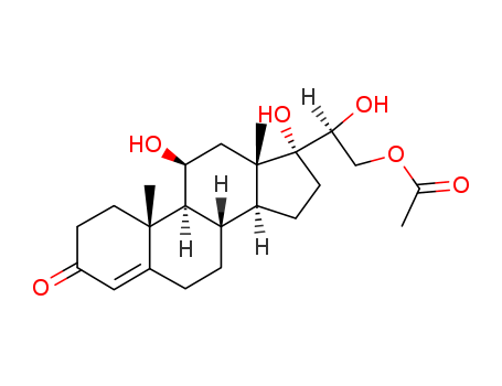 Pregn-4-en-3-one,21-(acetyloxy)-11,17,20-trihydroxy-, (11b,20S)- cas  10026-44-5