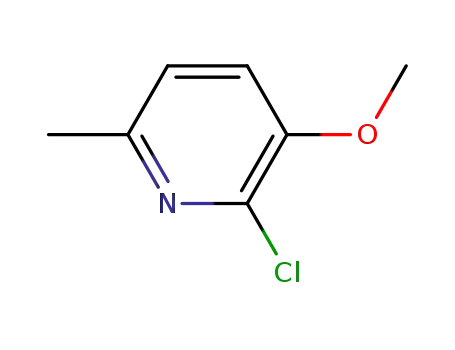 Molecular Structure of 204378-42-7 (2-Chloro-3-Methoxy-6-Methyl-pyridine)