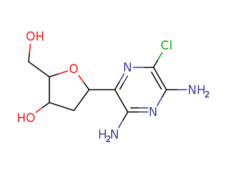 2-Chloro-6-(2'-deoxy-b-D-ribofuranosyl)-3,5-diaminopyrazine