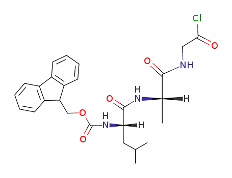 {(S)-1-[(S)-1-(Chlorocarbonylmethyl-carbamoyl)-ethylcarbamoyl]-3-methyl-butyl}-carbamic acid 9H-fluoren-9-ylmethyl ester