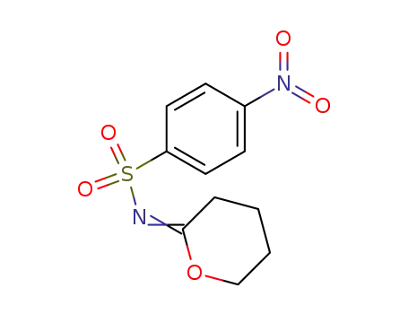 Molecular Structure of 3128-49-2 (4-nitro-N-(tetrahydro-2H-pyran-2-ylidene)benzenesulfonamide)